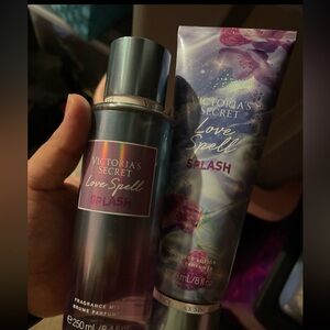Victoria's Secret Love Spell Splash Fragrance Mist and Lotion Set